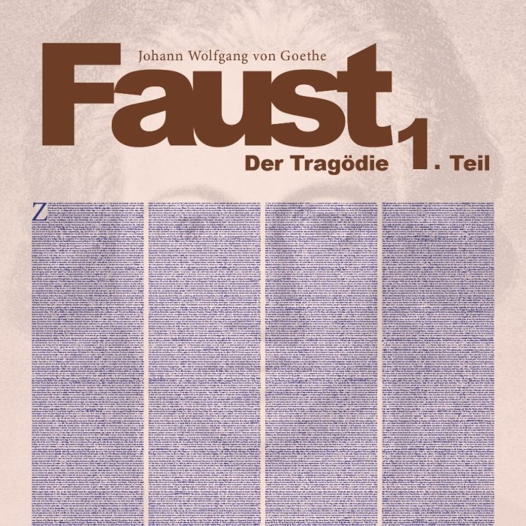 Poster von Johann Wolfgang von Goethe, einmalig gestaltet.